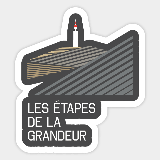 THE STEPS TO GREATNESS Sticker by reigedesign